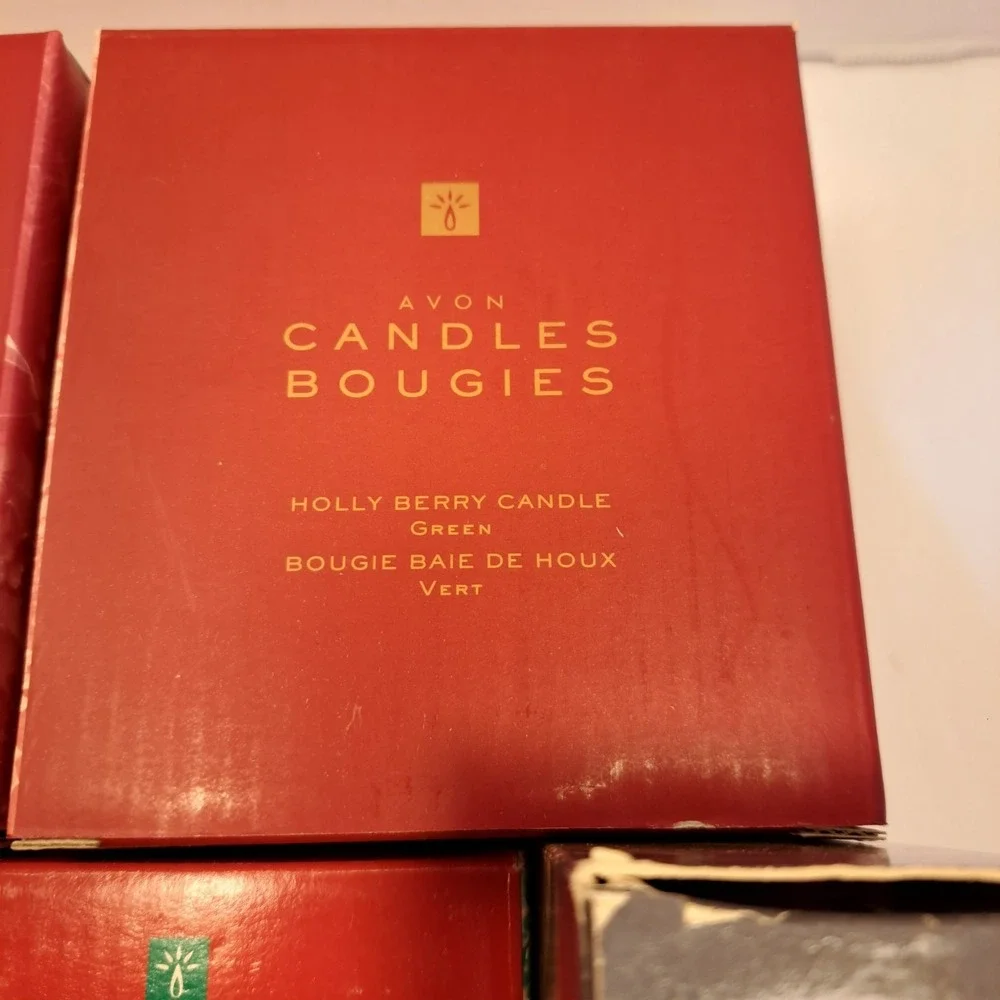Avon Lot of 8 Fragranced Holiday Christmas Candles Pillar Tealights Votive